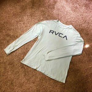 Baby Green RVCA Long Sleeve Tee (Large)